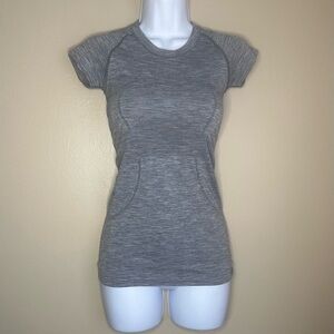 Grey LuluLemon Swiftly Tech Short-Sleeve